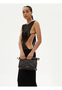JACQUEMUS Torebka La Pochette Rond Carre 24E233BA356-3171 Czarny. Kolor: czarny. Materiał: skórzane #4