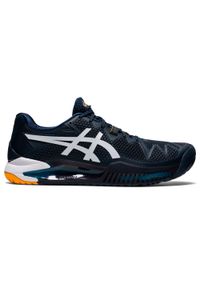 Asics - Buty Tenis Gel Resolution 8 Męskie Na Każdą Nawierzchnię. Kolor: niebieski, wielokolorowy, pomarańczowy. Materiał: kauczuk. Sport: tenis #1