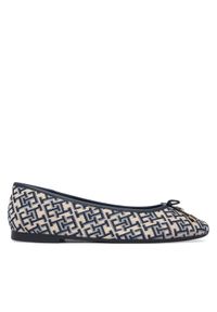 TOMMY HILFIGER - Tommy Hilfiger Baleriny Th Charm Jacquard Ballerina FW0FW09504 Kolorowy. Materiał: materiał. Wzór: kolorowy #1