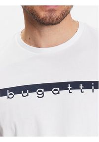 Bugatti T-Shirt 8350 35080 Biały Regular Fit. Kolor: biały