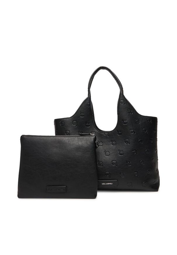 Karl Lagerfeld - KARL LAGERFELD Torebka A3W30302 Czarny. Kolor: czarny. Materiał: skórzane