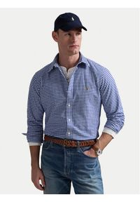 Polo Ralph Lauren Koszula Core Replen 710792041 Niebieski Custom Fit. Typ kołnierza: polo. Kolor: niebieski. Materiał: bawełna