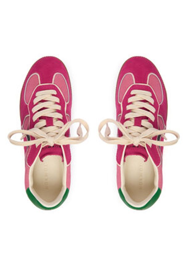 Nokwol Sneakersy August Różowy. Kolor: różowy. Materiał: zamsz, skóra