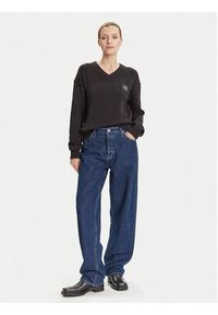 Calvin Klein Jeans Sweter LV047D352G Czarny Regular Fit. Kolor: czarny. Materiał: bawełna #3