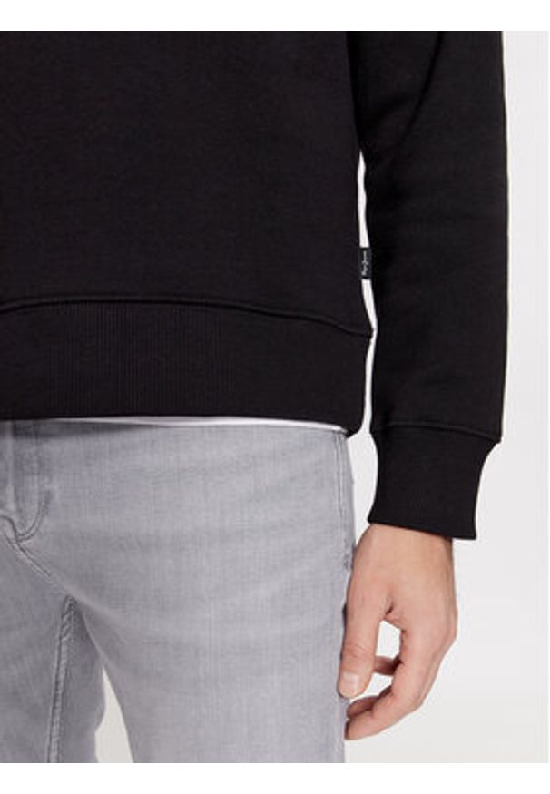 Pepe Jeans Bluza Randall PM582557 Czarny Regular Fit. Kolor: czarny. Materiał: bawełna