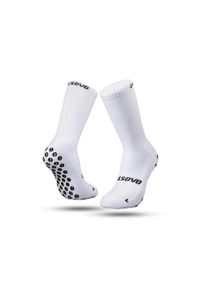 CALSOVO - Skarpetki z gripem - Antypoślizgowe - Jeden rozmiar - Piłka nożna. Kolor: biały. Materiał: bawełna, nylon, elastan. Sport: piłka nożna