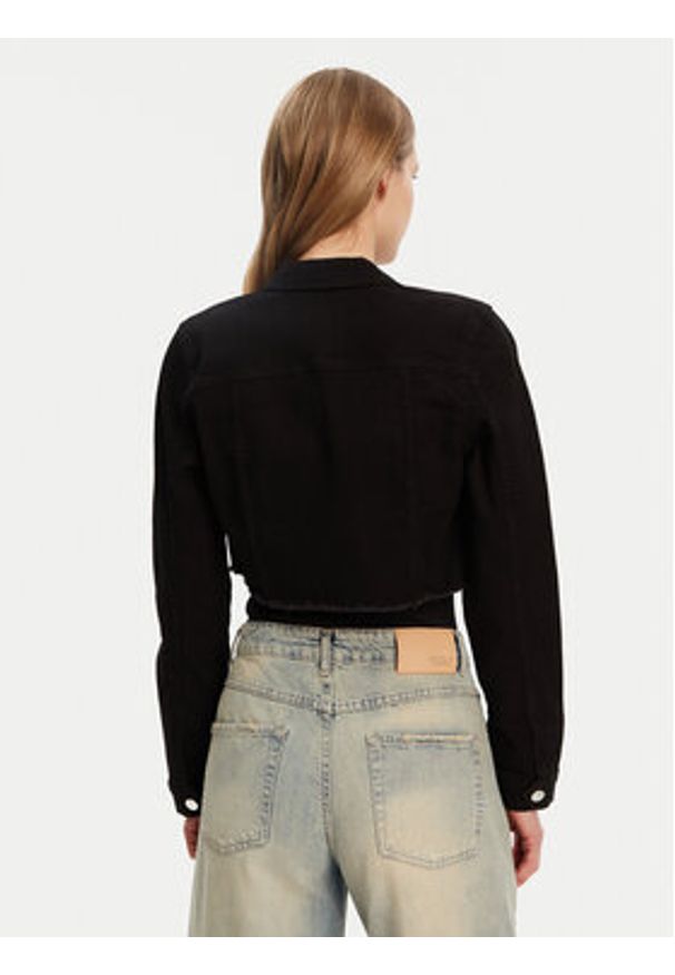 only - ONLY Kurtka jeansowa Woder 15256098 Czarny Regular Fit. Kolor: czarny. Materiał: bawełna