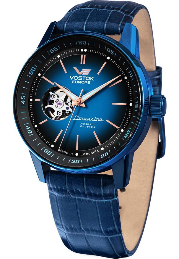 Zegarek Vostok Europe Zegarek męski Vostok Europe NH38A-560D681 niebieski. Kolor: niebieski