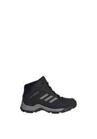 Buty turystyczne dla dzieci Adidas Terrex Hyperhiker Mid Hiking Shoes. Kolor: czarny, szary, wielokolorowy. Materiał: materiał. Model: Adidas Terrex