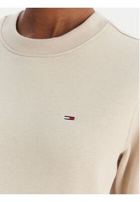 Tommy Jeans Bluza Flag DW0DW19959 Beżowy Regular Fit. Kolor: beżowy. Materiał: bawełna #4