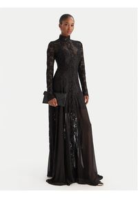 Babylon Sukienka wieczorowa S00829 Czarny Regular Fit. Kolor: czarny. Materiał: syntetyk. Styl: wizytowy #4