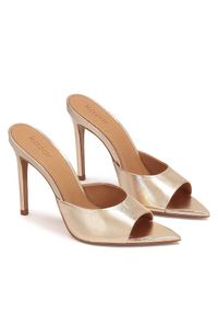 Klapki Kazar. Kolor: złoty #1