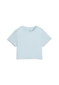 Puma - Damska krótka koszulka TAD ESSENTIALS PUMA. Kolor: niebieski. Długość: krótkie. Sport: fitness #1