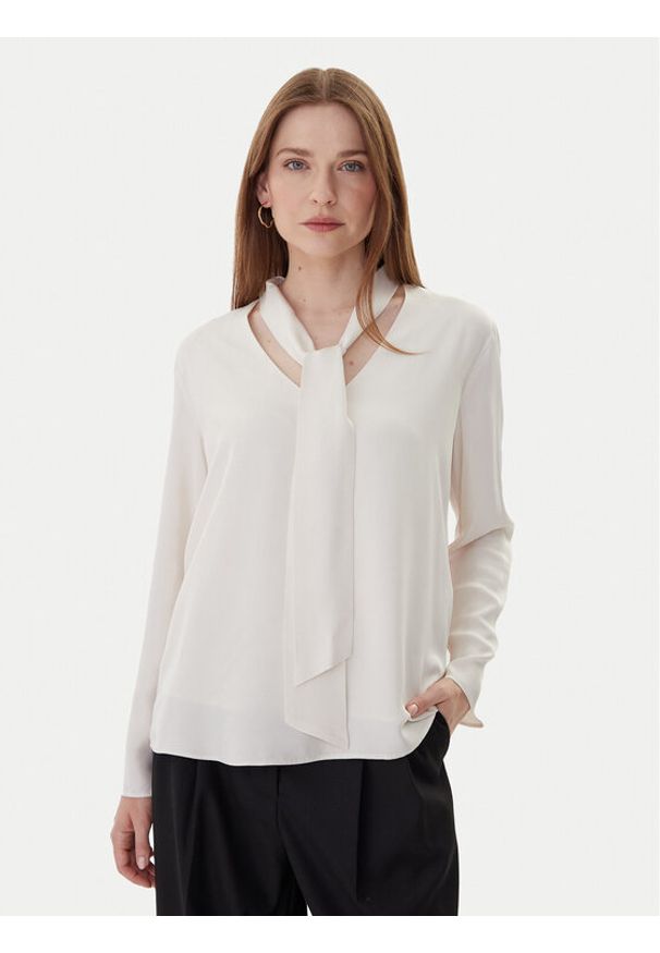 Armani Exchange Bluzka XW000732 AF16122 U1003 Écru Loose Fit. Materiał: wiskoza