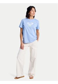 Roxy T-Shirt Ocean Road Art ERJZT06015 Błękitny Regular Fit. Kolor: niebieski. Materiał: bawełna #3