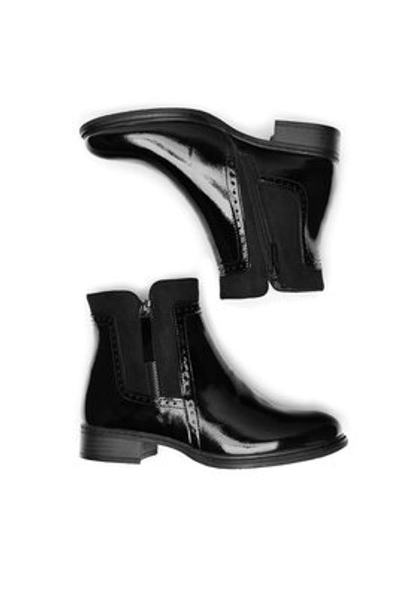 Clara Barson Botki WS6380-02 Czarny. Kolor: czarny. Materiał: skóra