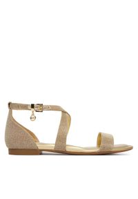MICHAEL Michael Kors Sandały Alexa Flex Flat 40S6AXFS1D Złoty. Kolor: złoty. Materiał: skóra #1