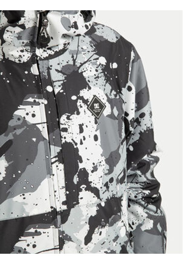 DC Shoes Kurtka narciarska Basic Print ADYTJ03097 Szary Regular Fit. Kolor: szary. Materiał: syntetyk. Wzór: nadruk. Sport: narciarstwo