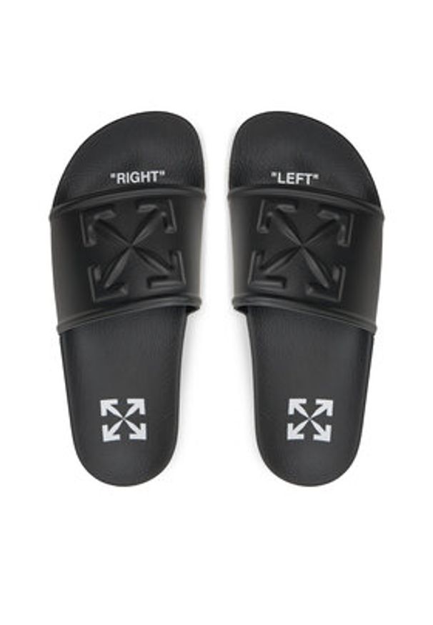 OFF-WHITE - Off-White Klapki OWIC006S22MAT0011000 Czarny. Kolor: czarny