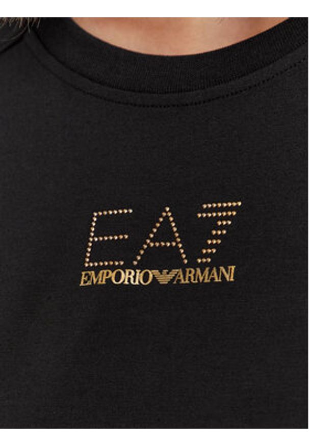 EA7 Emporio Armani Sukienka codzienna 6RTA51 TJ9RZ 1200 Czarny Regular Fit. Okazja: na co dzień. Kolor: czarny. Materiał: syntetyk. Typ sukienki: proste. Styl: casual