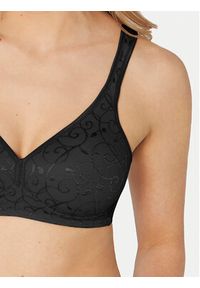 Triumph Biustonosz bezszwowy Elegant Cotton 10100175 Czarny. Kolor: czarny. Materiał: syntetyk