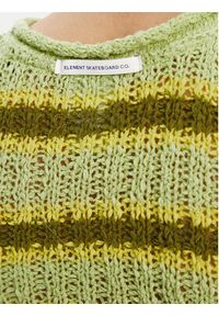 Element Sweter Flip Knit ELJKT00119 Zielony Regular Fit. Kolor: zielony. Materiał: bawełna #5