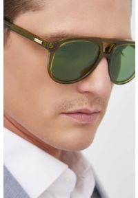 Gucci okulary przeciwsłoneczne GG1320S męskie kolor zielony. Kolor: zielony #2