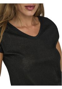only - ONLY T-Shirt Silvery 15136069 Czarny Loose Fit. Kolor: czarny. Materiał: syntetyk #4