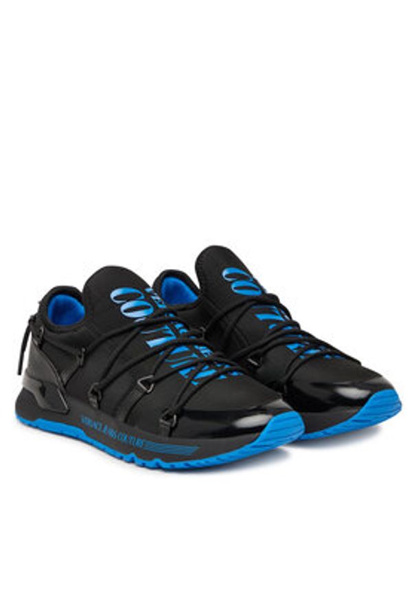 Versace Jeans Couture Sneakersy 80YA3SA6 Niebieski. Kolor: niebieski. Materiał: materiał
