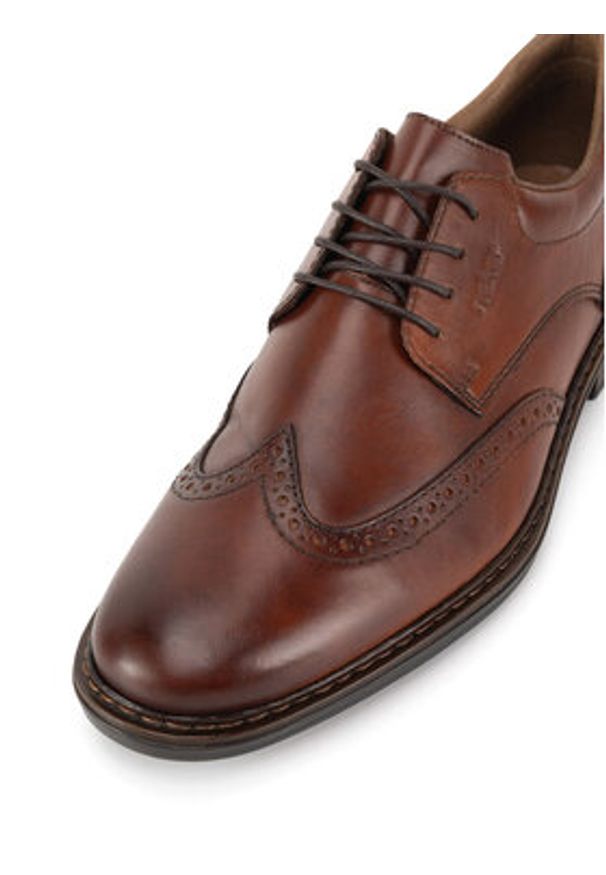 Rieker Półbuty 17620-24 Brązowy. Kolor: brązowy. Materiał: skóra