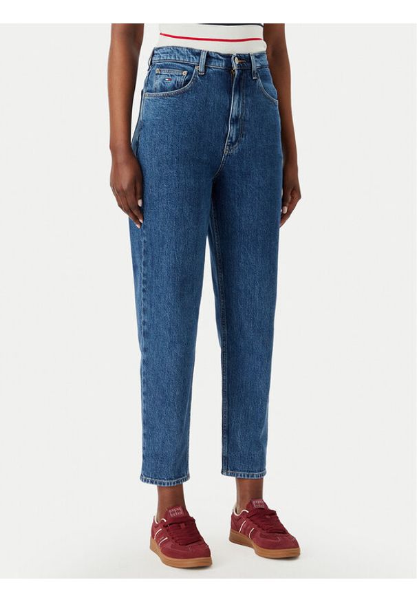 Tommy Jeans Jeansy DW0DW23464 Niebieski Mom Fit. Kolor: niebieski