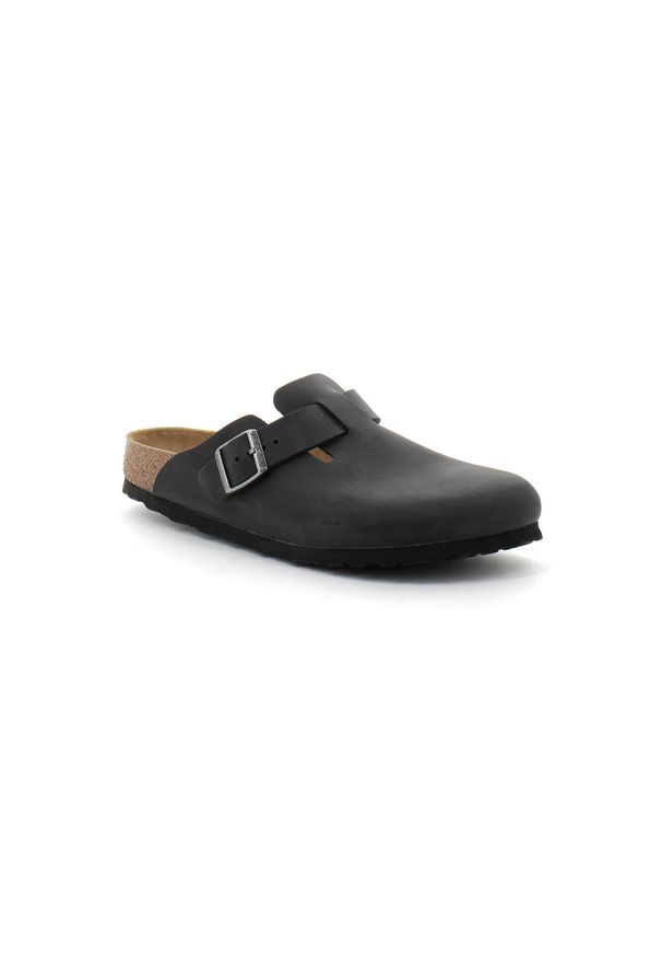 Birkenstock - Sandały Boston olejowana skóra Rozmiar 43 - 0059463 Czarny. Kolor: czarny. Materiał: syntetyk, materiał. Styl: retro