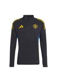 Adidas - Kurtka dresowa Manchester United EU 2025/26. Kolor: czarny. Materiał: dresówka. Sport: piłka nożna #1