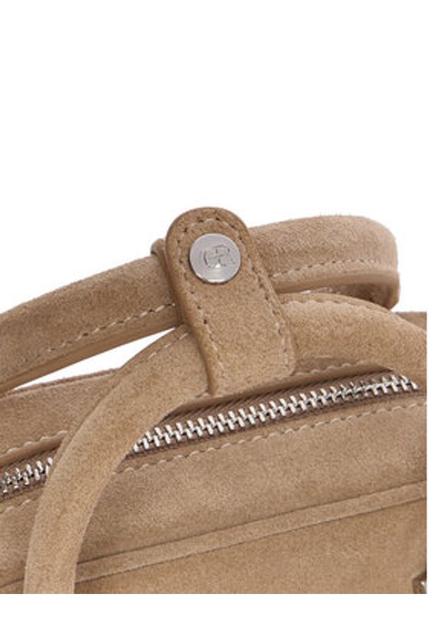 Gino Rossi - GINO ROSSI Torebka EO-LA224-19318 Beżowy. Kolor: beżowy. Materiał: skórzane, zamszowe