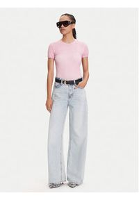 Miss Sixty T-Shirt 6S2SJ44500 Różowy Slim Fit. Kolor: różowy. Materiał: syntetyk