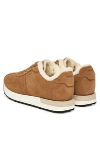 Hugo - HUGO Sneakersy Kiria 50552652 Brązowy. Kolor: brązowy. Materiał: skóra, zamsz