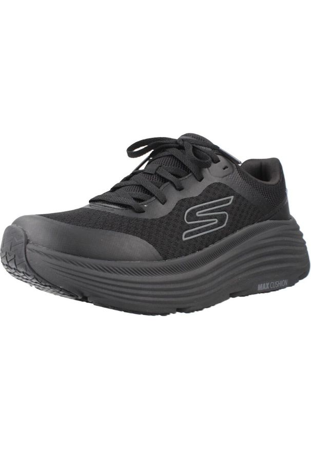 skechers - Kapcie SKECHERS MAX CUSHIONING ENDEA Czarny. Kolor: czarny. Materiał: syntetyk, tkanina. Sport: fitness