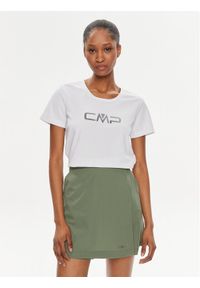 CMP Koszulka techniczna 39T5676P Biały Regular Fit. Kolor: biały. Materiał: syntetyk