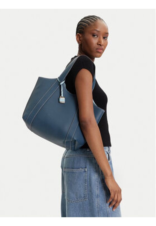 Aldo Torebka Rowsley 13989448 Granatowy. Kolor: niebieski. Materiał: skórzane