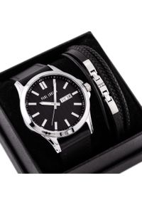 Paul Lorens - KOMPLET PREZENTOWY MĘSKI PAUL LORENS - Zegarek + Bransoletka (zg374f) #1