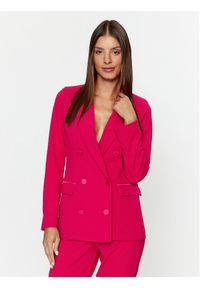 ViCOLO Marynarka TR0201 Różowy Regular Fit. Kolor: różowy. Materiał: syntetyk