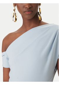 Rinascimento Sukienka koktajlowa CFC0127793003 Błękitny Slim Fit. Kolor: niebieski. Materiał: syntetyk. Styl: wizytowy #5