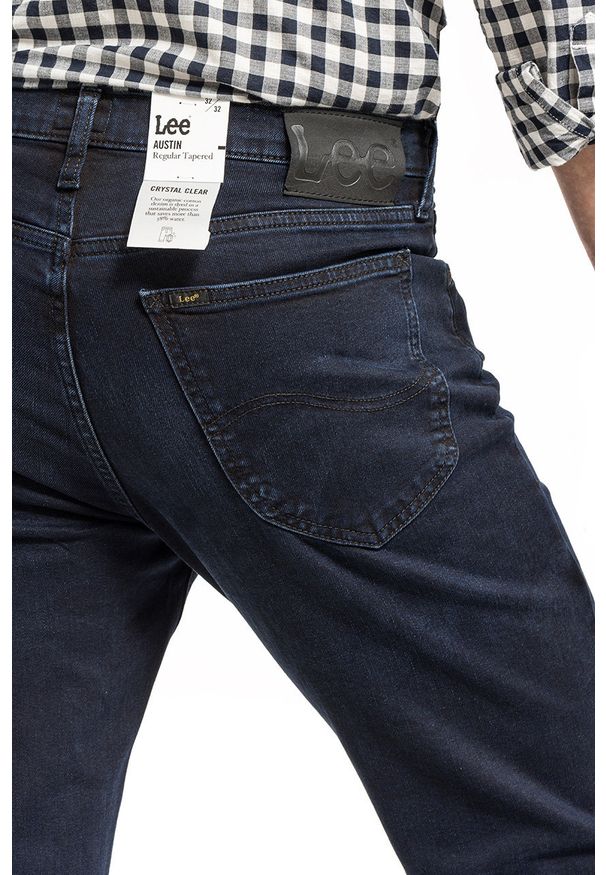 Lee - LEE AUSTIN MĘSKIE SPODNIE JEANSOWE JEANSY DARK PORTER L733QCKN 112119966