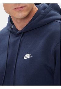 Nike Bluza Club Ft FN3859 Granatowy Regular Fit. Kolor: niebieski. Materiał: bawełna
