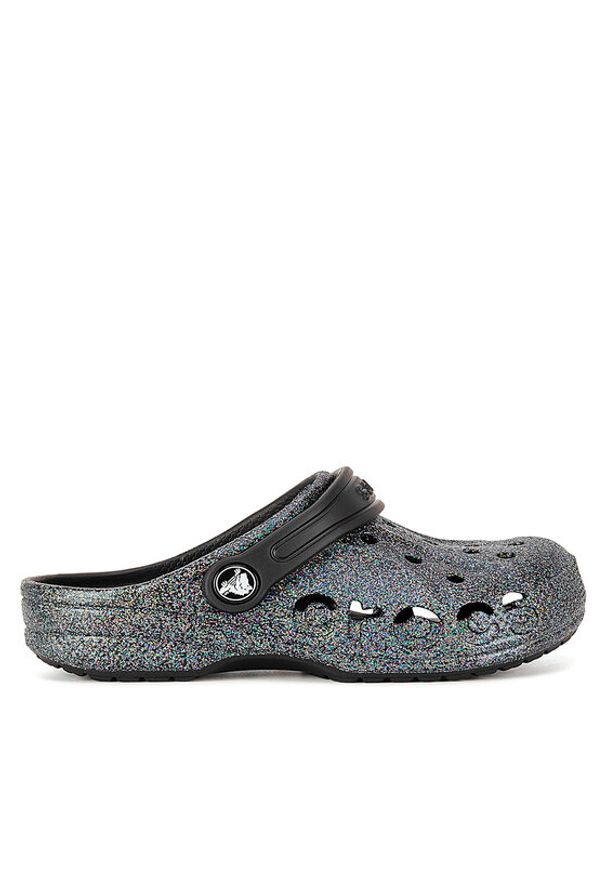 Crocs Klapki BAYA GLITTER CLOG 207015-0C4 Czarny. Kolor: czarny. Materiał: syntetyk