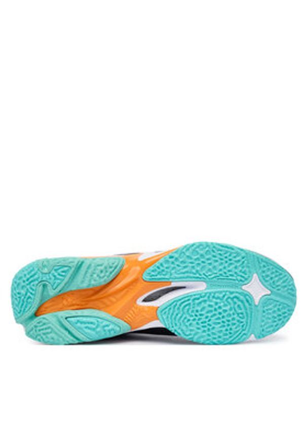 Mizuno Buty halowe Wave Lightning Z8 Mid V1GA2405 Czarny. Kolor: czarny. Materiał: skóra. Model: Mizuno Wave