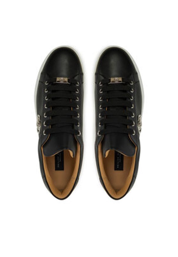 Philipp Plein - PHILIPP PLEIN Sneakersy SAES USC0670 PLE010 Czarny. Kolor: czarny. Materiał: skóra