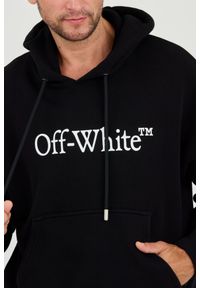 OFF-WHITE Czarna męska bluza Big Bookish Skate Hoodie White, Rozmiar L. Kolor: czarny #4