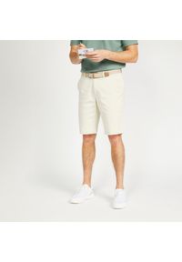 INESIS - Spodenki do golfa chino męskie Inesis MW500. Kolor: beżowy. Materiał: materiał, elastan, poliester, bawełna. Sport: golf