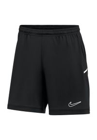 Nike - Damskie Spodenki Dri FIT Academy Shorts. Kolor: czarny. Technologia: Dri-Fit (Nike)